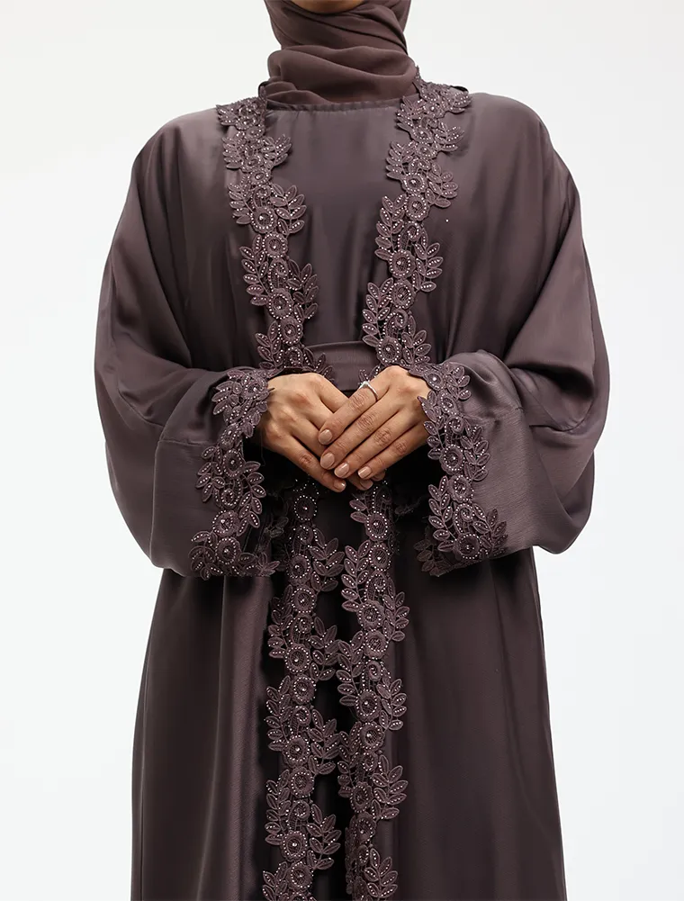 Mauve 2 Piece Amara Abaya